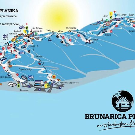 Brunarica Planika Mtb Point Maribor Bagian luar foto